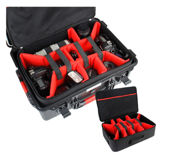 Eirmai R601 Waterproof Rolling Suitcase Hard Case with Inner Bag Detachable Sponge Dividers for Cameras, Drones and Accessories