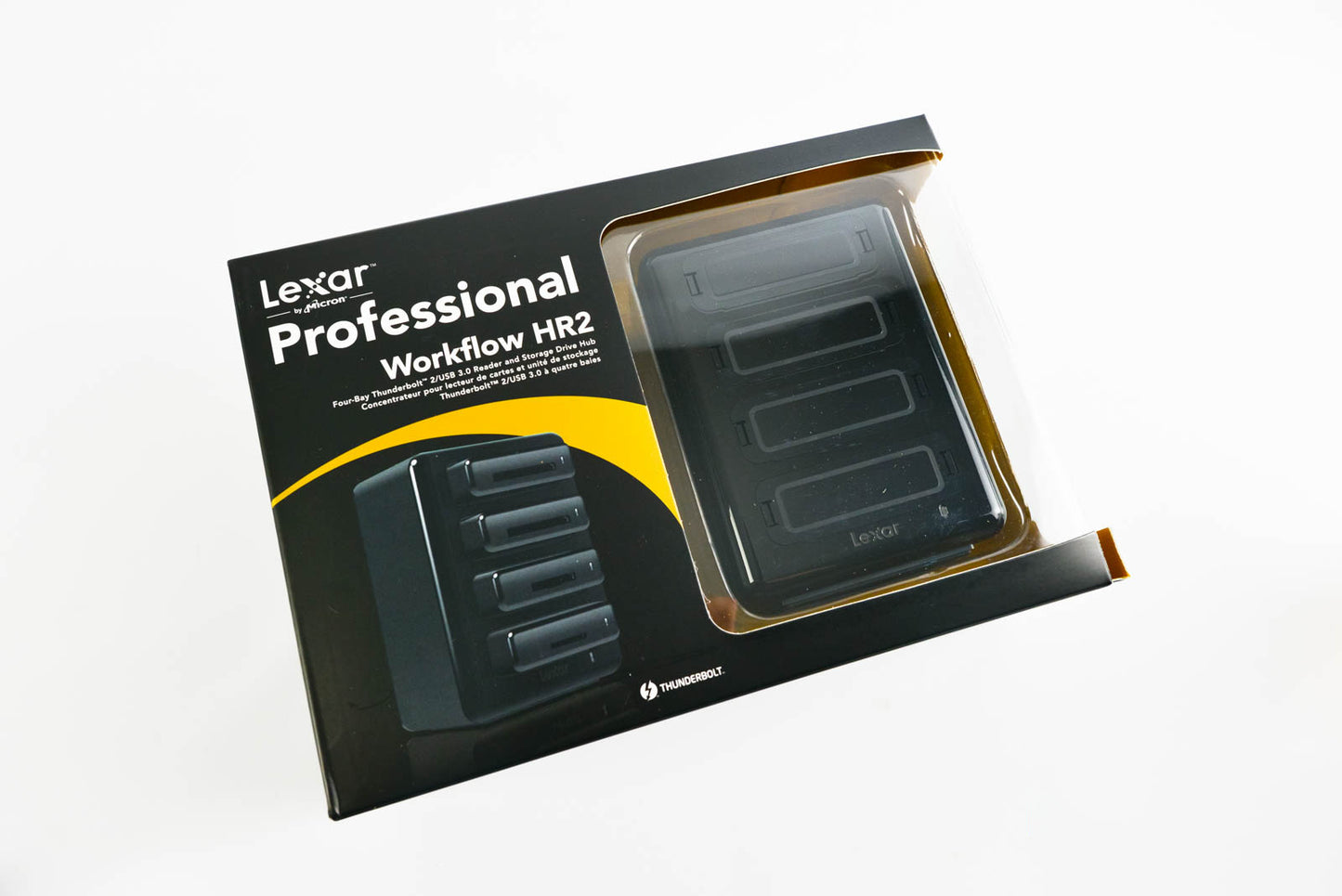 Lexar LRWHR2RBNA Professional Workflow HR2 4-Bay Thunderbolt 2 or USB 3.0 Hub