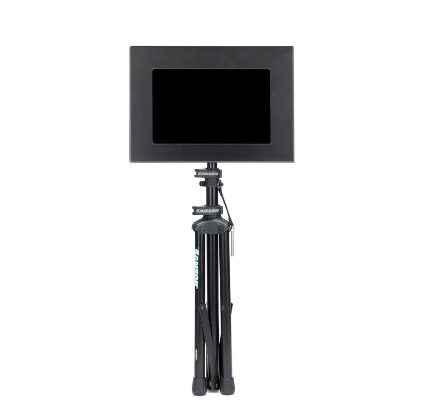 Samson LTS50 Heavy-Duty Laptop Stand with Adjustable Height, Tilt Control and Locking Latches