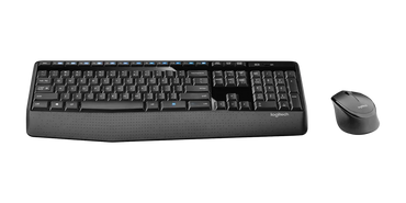 Logitech MK345 Wireless Keyboard and Mouse Combo Universal with Palm Rest for Home or Office Desktop PC and Laptop