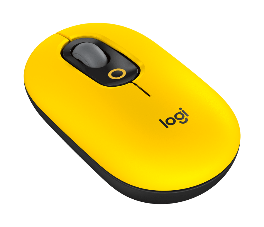 Logitech POP Wireless Mouse Cute and Colorful with Custom Emoji Button for Computer PC Laptop Tablet (Pink, Purple, Yellow)