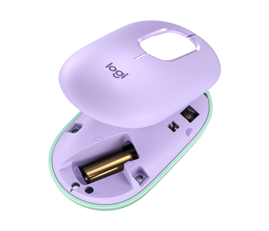Logitech POP Wireless Mouse Cute and Colorful with Custom Emoji Button for Computer PC Laptop Tablet (Pink, Purple, Yellow)