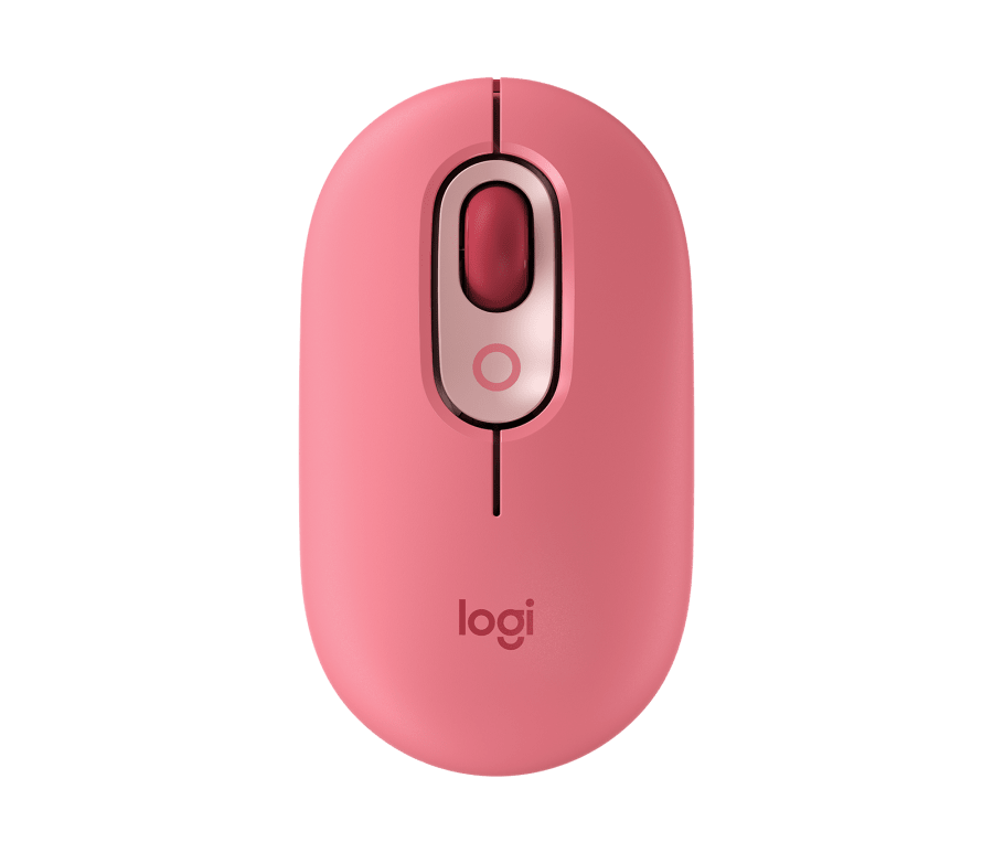 Logitech POP Wireless Mouse Cute and Colorful with Custom Emoji Button for Computer PC Laptop Tablet (Pink, Purple, Yellow)