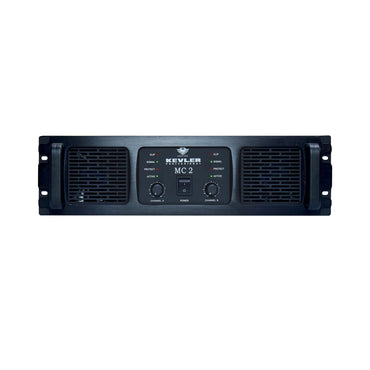 KEVLER MC2 1500W Professional Power Amplifier with Balance XLR Input, LED Indicators, Stereo, Parallel and Bridge Mode Selection, Speakon and Binding Post Output and Dual Variable Speed Fans