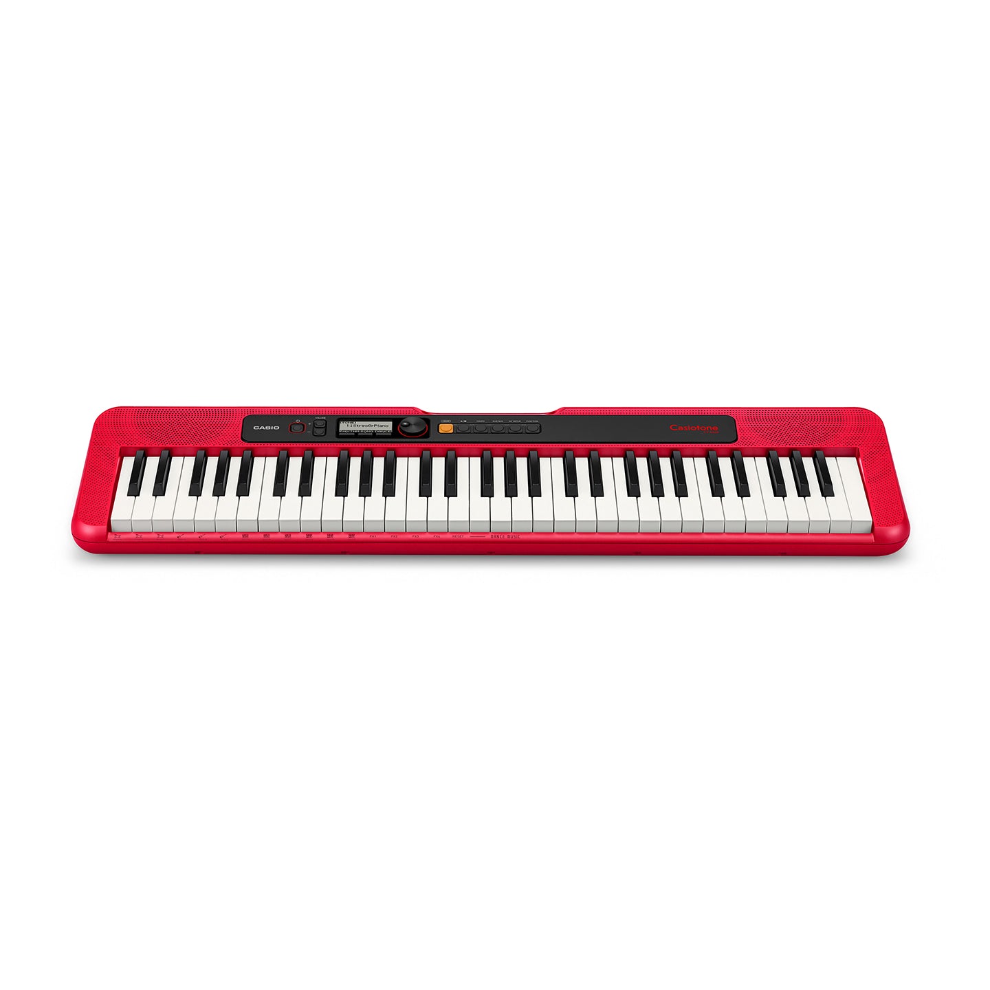 Casio CT-S200 61-Key Portable Piano Keyboard with USB-MIDI Connectivity, LCD Screen, Auto-Accompaniment, Built-in Songs/Tones/Rhythms (Red)