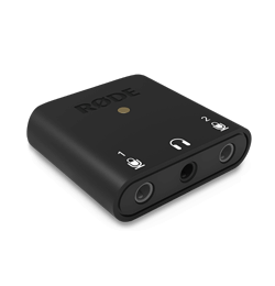 RODE AI-Micro Ultracompact 2x2 USB Type-C Audio Interface with 3.5mm Input, USB-A, USB-C, Lightning Cable for Mobile and PC Podcasting