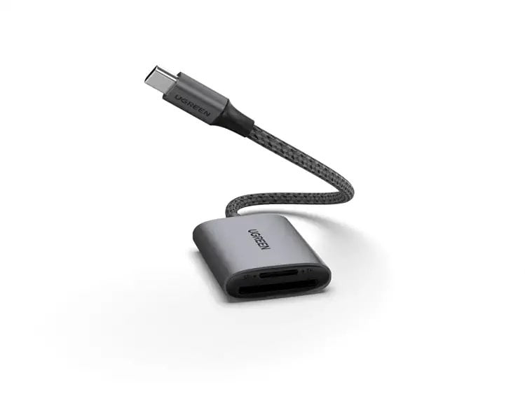 UGREEN CM401 microSD SD OTG Card Reader with USB-C 3.0 Interface 5Gbps File Transfer Speed for PC Laptop Computer and Smartphones | 80888