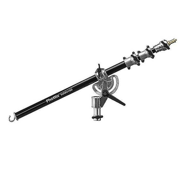 Phottix Saldo 160 Boom Arm Light Stand with Sand Bag Extends up to 160cm (63") for Video and Photography Studio Lighting PH88197