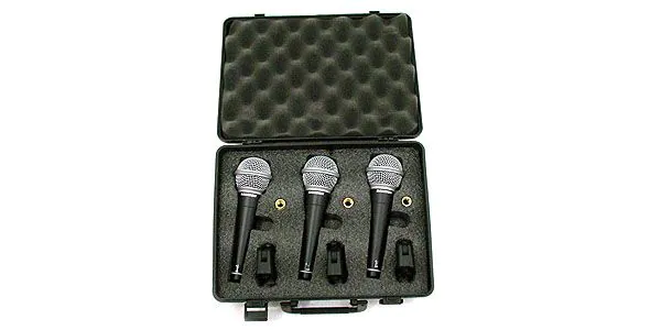 Samson R21 Dynamic Handheld Microphone Triple-Pack for Vocal and Instrument Recording, Live Performance, Music Education, DJ