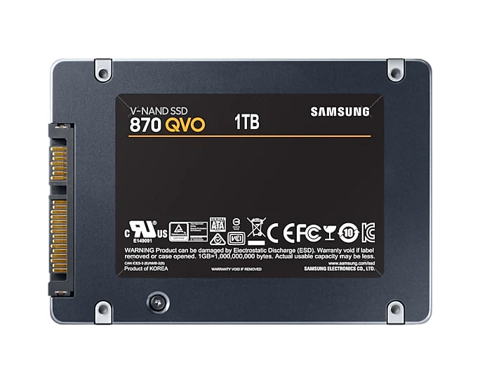 Samsung 870 QVO SATA III (1TB, 2TB) 2.5