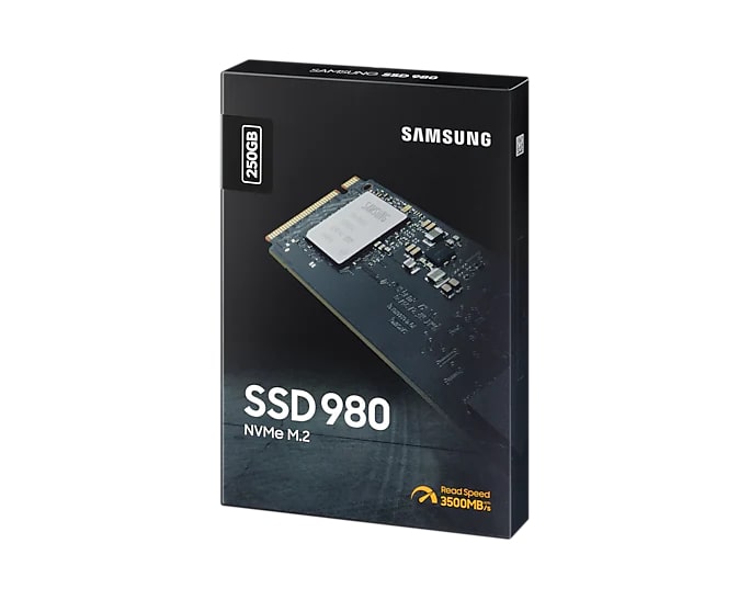 Samsung SSD 980 NVMe M.2 PCIe 3.0 Solid State Drive with 3500MB/s Read and 3000MB/s Write Speed for PC (250GB, 500GB, 1TB) | MZ-V8V
