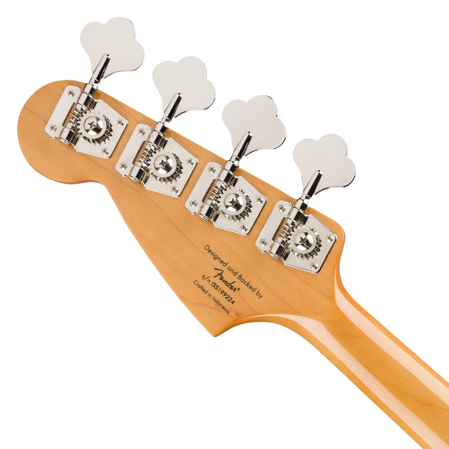 Squier by Fender Classic Vibe '60s Mustang Bass Electric Guitar Vintage Style LRL with Split Coil Pickup, Nickel Plated Hardware (White, Green)