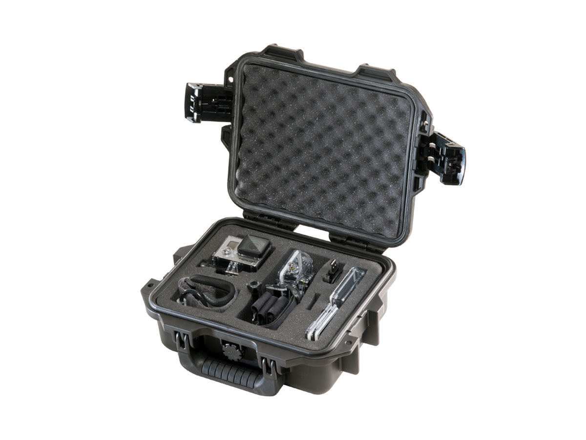 Pelican iM2050 GoPro Protector Storm Case Airtight and Watertight Hard Casing with Foam and Attached Vortex Valve for GoPro HERO Action Camera Gear (GP1 / GP2) (Black)