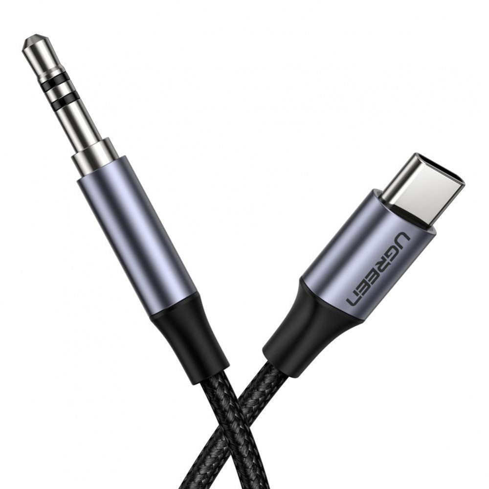 UGREEN USB-C Male to 3.5mm AUX Male High Fidelity Audio Cable with Nylon Braiding Cord for Smartphones and Music Players (1M) | 30633