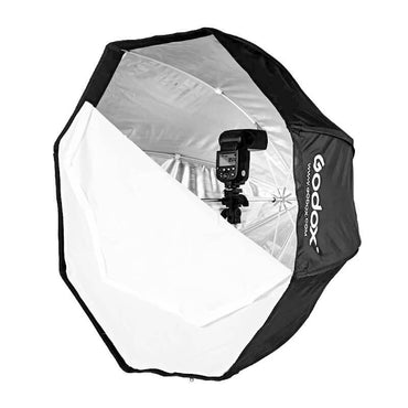 Godox 120cm / 95cm / 80cm Portable Octagon Umbrella Softbox Reflector for Speedlite Flash Strobe with Honeycomb Grid and Diffuser for Photography and Studio Lighting Equipment SB-GUBW120 / SB-GUBW80 / SB-GUBW95