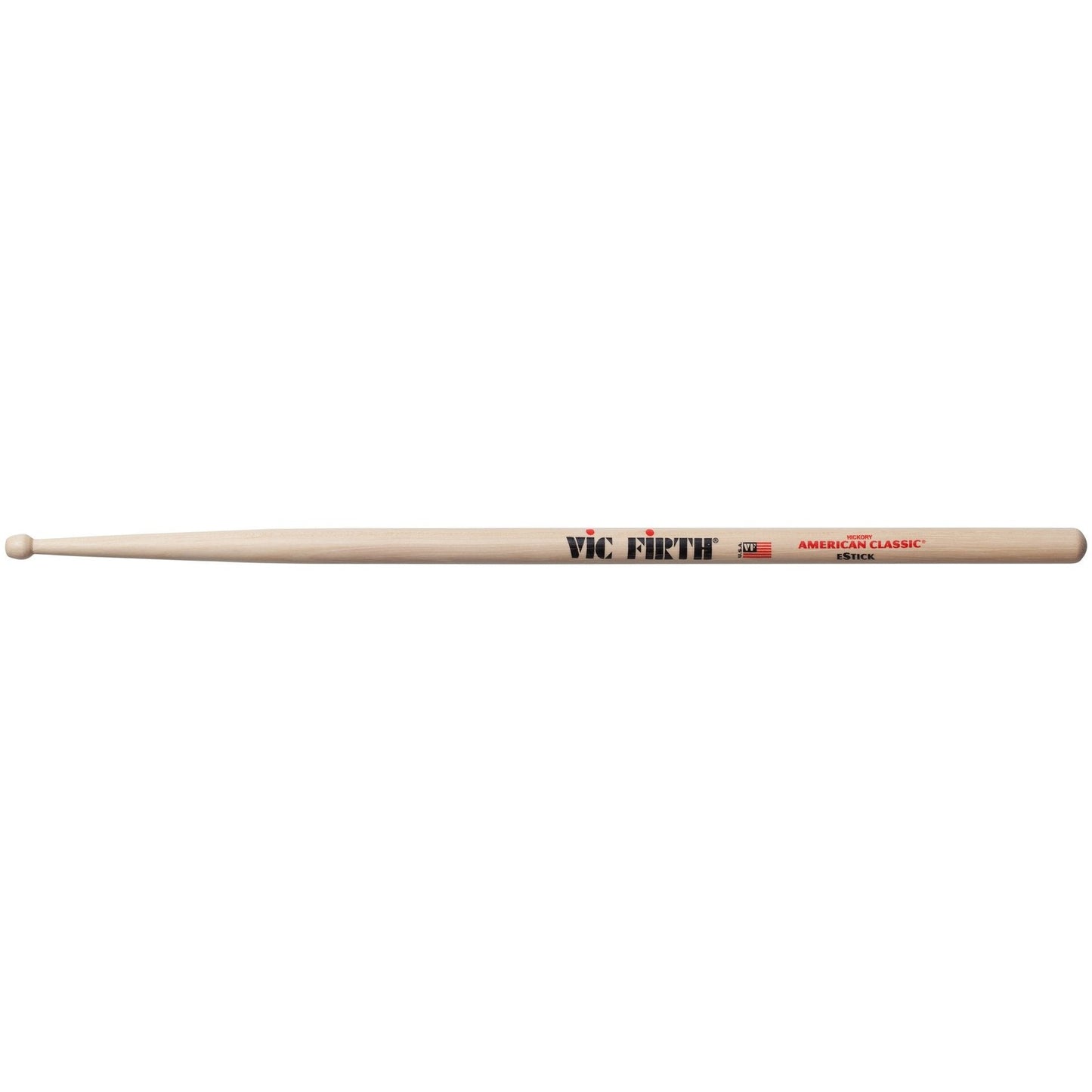 Vic Firth American Classic eStick Hickory Wood Barrel Tip Drumsticks (Pair) Drum Sticks for Electronic Drums and Percussion