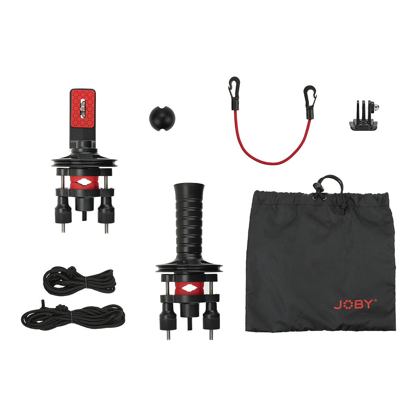 JOBY Action Jib Kit Extendable Sports Camera Crane with 1/4"-20 Screw Bracket, Adjustable Pole Clamps, Carry Bag (Pole Pack & Without Pole Available) | 1352, 1353