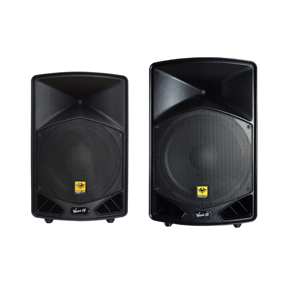 KEVLER 2-Way 500W / 800W Full Range Passive Speaker System with 45Hz-20Khz Frequency Response, 97dB/98dB Sensitivity Level, Max 8 Ohms Impedance (12", 15" Available) | WAVE-12, WAVE-15