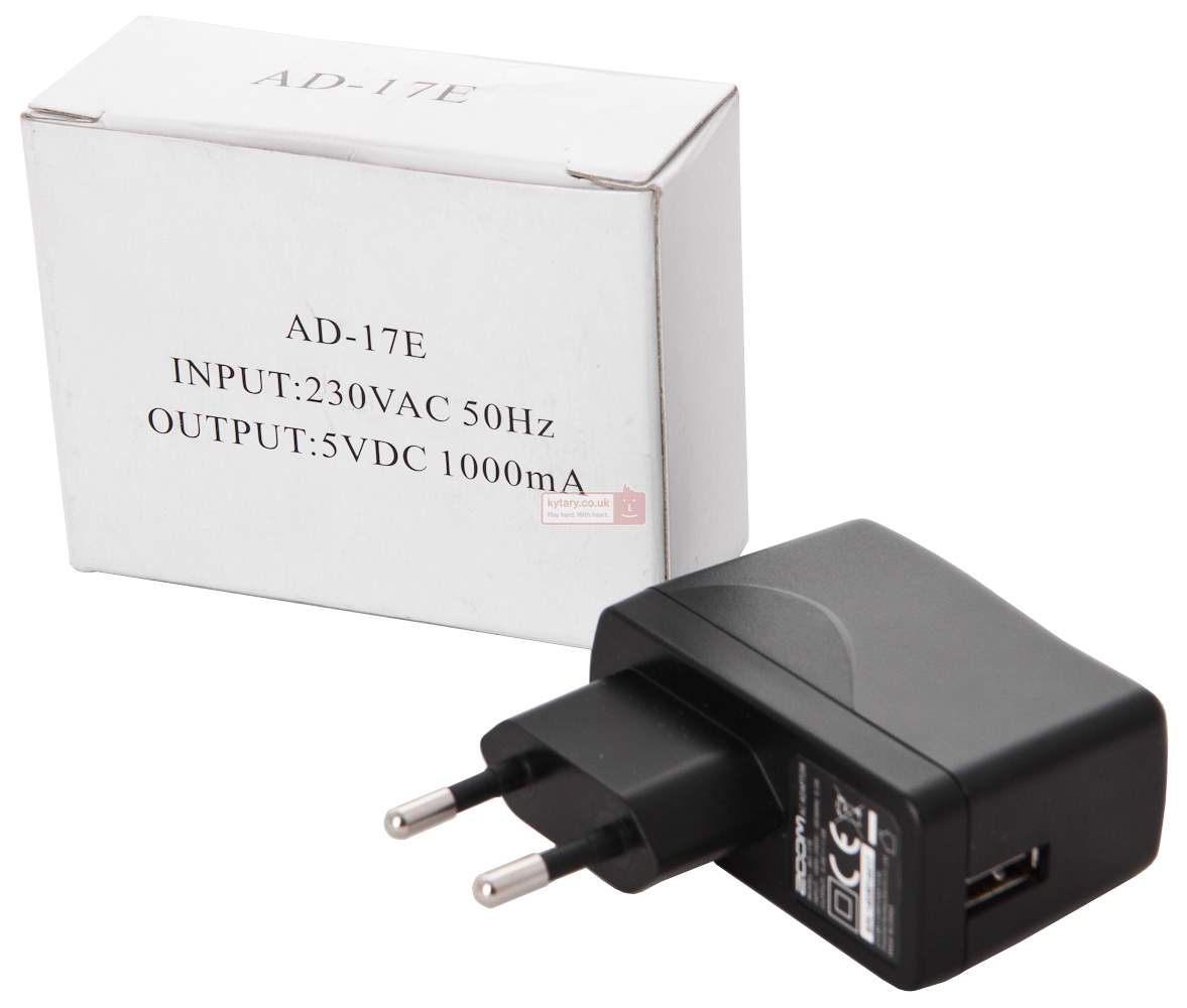 Zoom AD17E Power Supply Adapter for F1, H1, H1n, H2n, H5, H6, R8, Q2HD, Q4, Q4n, Q8, U-22, U-24, or U-44