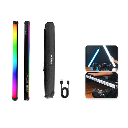 Viltrox K60 Single / Double 20W RGB 2200mAh Handheld Light Stick with OLED Display, Mobile App, Remote and Control Panel Support and 26 Light Effect Presets for Photo and Video