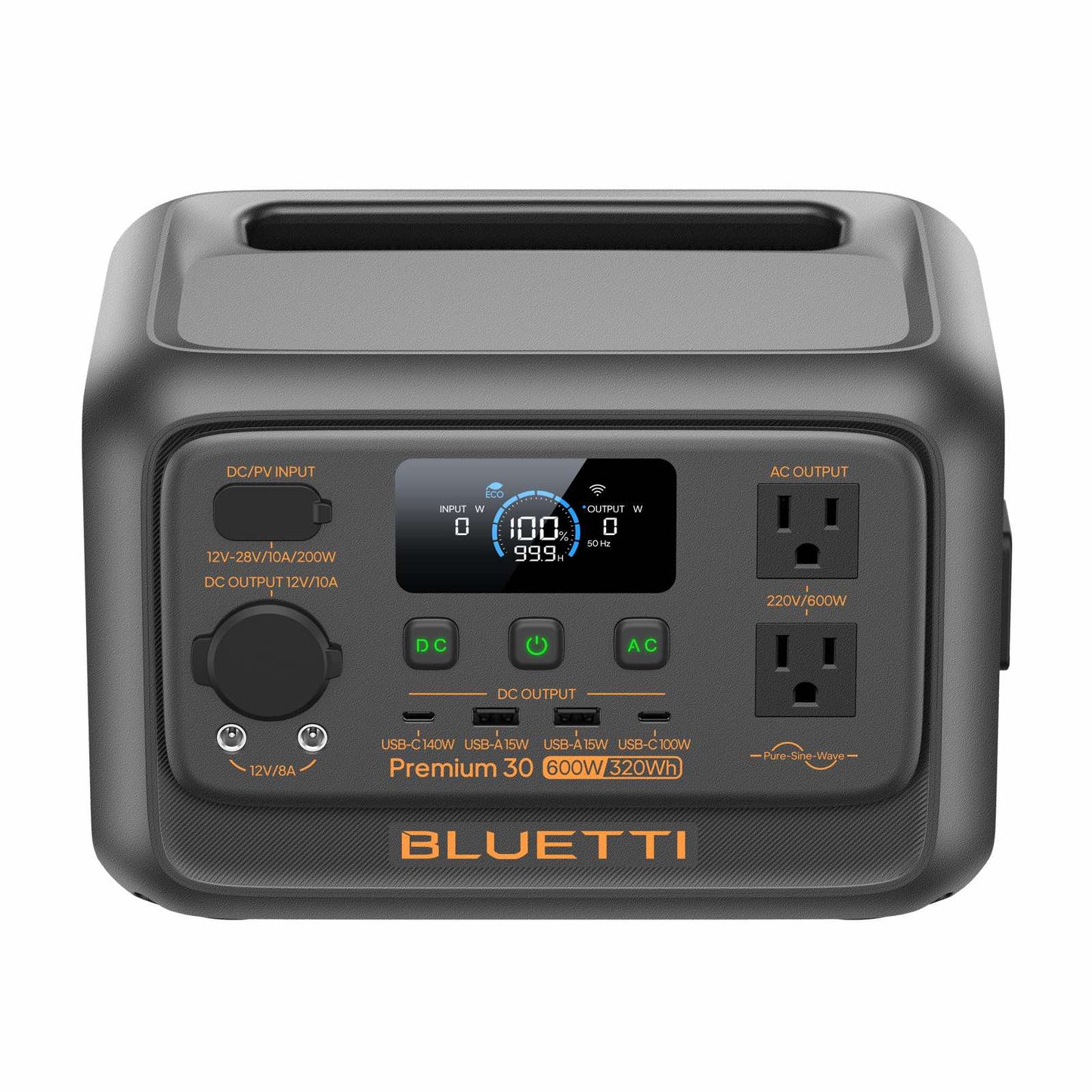 BLUETTI Premium 30 V2 600W Portable Power Station