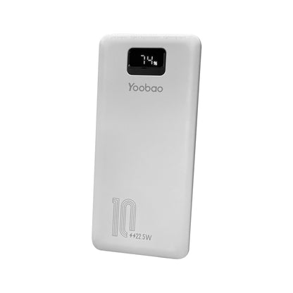 [CLEARANCE] Yoobao LC2 PRO 10000mAh Portable Powerbank with LED Display, PD20W Power Delivery Quick Charge with Built-in Two-Way Type C and Lightning Cable