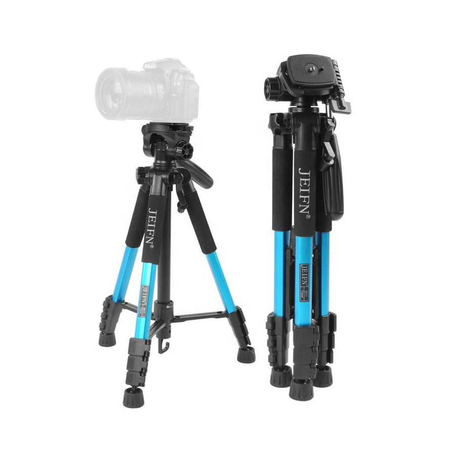 Jeifn by Zomei Q111 4-Section Portable Travel Camera Tripod with 58" Max Height, 5Kg Max Payload with QR Quick Release Plate and Aluminum Construction