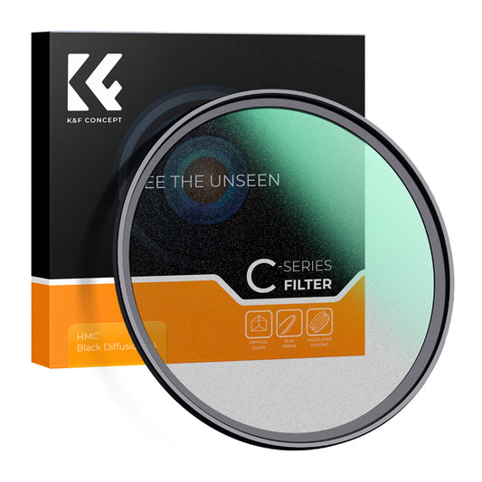 K&F Nano-C Black Mist Series HMC 1/4 Density Diffusion Lens Filter with Special Effects, AGC Glass and Ultra Slim Frame for Camera Lens 49mm 52mm 55mm 58mm 62mm 67mm 72mm 77mm 82mm