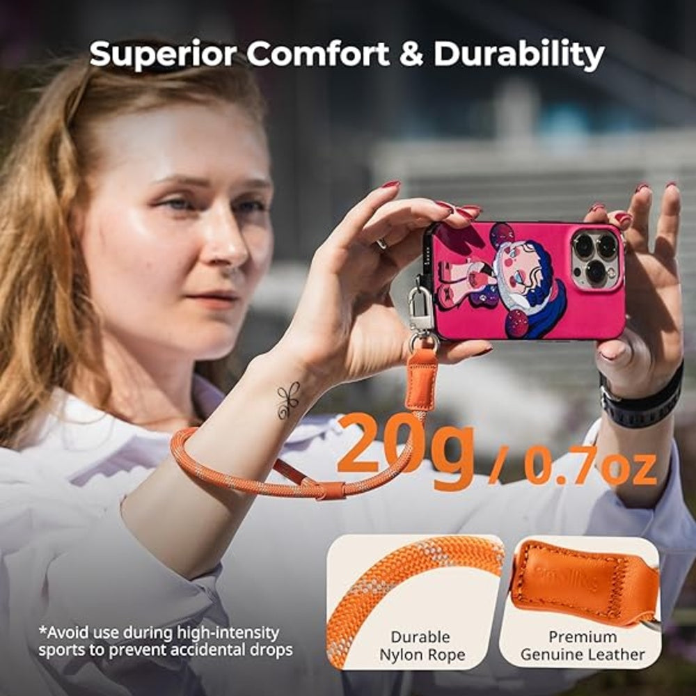 SmallRig FilMov Phone Wrist & Shoulder Strap with Adjustable Leather & Nylon Lanyard for iPhone, Samsung Smartphones | Hands-Free, Tool-Free, Universal Compatibility | 4989 | 4990 | 5300 | 5301 | 5302 | 5303