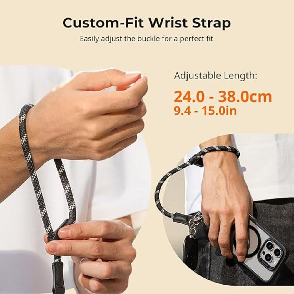 SmallRig FilMov Phone Wrist & Shoulder Strap with Adjustable Leather & Nylon Lanyard for iPhone, Samsung Smartphones | Hands-Free, Tool-Free, Universal Compatibility | 4989 | 4990 | 5300 | 5301 | 5302 | 5303