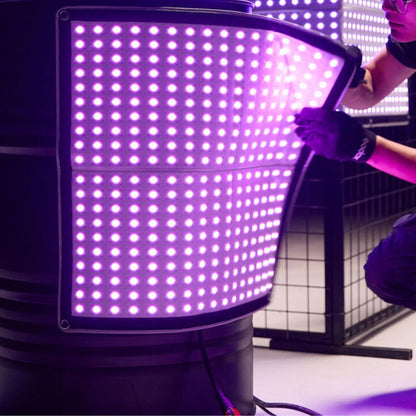 Godox KNOWLED RGB Flexible Video Light Mat with 1800-10000K CCT, 14 Lighting Effects, IP54 Rated, Optiol V-Mount Battery Power & Onboard, DMX/RDM, CRMX & App Controls for Live Streaming, Vlogging, Video Content Creation & Studio Lighting