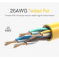 UGREEN 1m/ 2m/ 3m/ 5m CAT5e 350MHz U/UTP LAN Ethernet Gold Plated Pins Yellow Cable 100Mbps Gigabit RJ45 Patch Network PC Router Cord