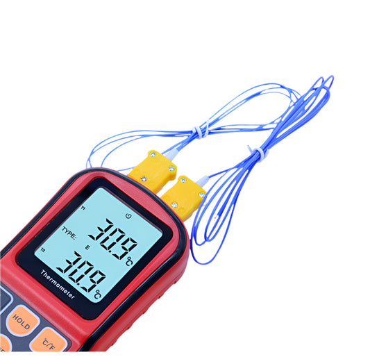 Benetech GM1312 -50~300C Thermocouple Thermometer Dual-channel Digital Temperature Meter For K/J/T/E/R/S/N LCD Thermometer