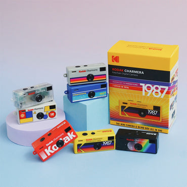 Kodak Charmera Keychain Vintage Style Digital Camera Bundle – Retro Charm Mini Collectible, 1080p Video 30fps, Built-in Flash, Creative Filters & Frames, USB-C Rechargeable, Compact & Portable Design for Photography