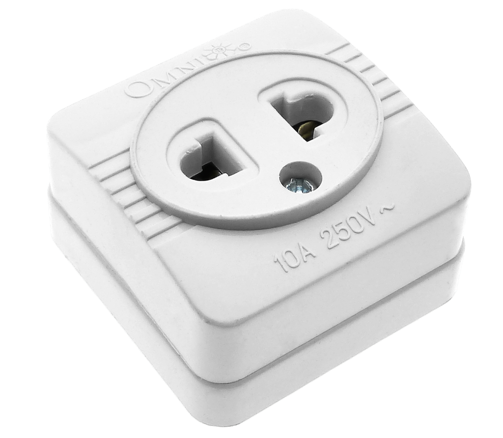 OMNI Surface Convenience Outlet Socket 10A 220V (1 Gang, 2 Gang, 3 Gang, 4 Gang) for Electronics Appliances | WSO-00