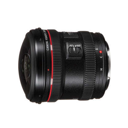 Canon EF 8-15mm f/4L Fisheye USM Zoom Lens with Full Frame Sensor Format and Wide Angle Focal Length for EF Mount DSLR Camera Body