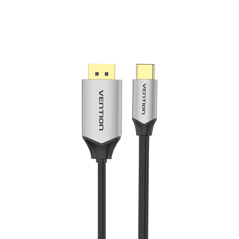 [CLEARANCE] Vention 4K UHD 60Hz USB-C to DP DisplayPort Male to Male Cable with Audio / Video Sync, Aluminum Alloy Shell and Gold Plated Contacts for Laptops, Mobile, and Tablets (1m, 1.5m, 2m) | CGZBF CGZBG CGZBH | JG Superstore