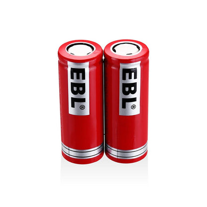 EBL LN-8205 3.7V 18500 1600mAh Li-Ion Lithium Ion Rechargeable Battery for Portable and Emergency Electronics (Pack of 2)