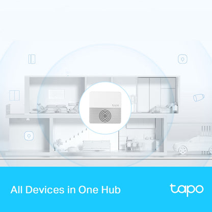 TP-Link H200 Smart Hub - Multi-Device Control Hub with Voice Assist, Smartphone app Interface, Built-in Chimes & Alarm for Home Security Cameras, Video Doorbells, Lights, Thermostats, Sensors, Buttons & Switches | TP LINK TPLINK