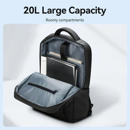 Vention 20L Water-Repellant Anti-Theft Laptop Backpack with Compartment for Laptop/Tablet, Zippered Pocket, Mesh Pocket, Right Side Pocket, Right Front Pocket, Anti-Theft Back Zipper Pocket + Side Pockets | KRRB0