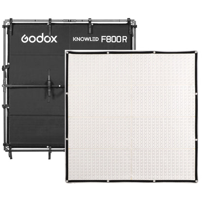 Godox KNOWLED RGB Flexible Video Light Mat with 1800-10000K CCT, 14 Lighting Effects, IP54 Rated, Optiol V-Mount Battery Power & Onboard, DMX/RDM, CRMX & App Controls for Live Streaming, Vlogging, Video Content Creation & Studio Lighting