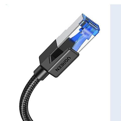 [𝐒𝐔𝐏𝐄𝐑 𝐒𝐀𝐋𝐄] UGREEN CAT8 Nylon Braided RJ45 LAN Ethernet Network Cable with 40 Gbps Data Speed 600MHz Bandwidth for Home and Office Networking | UGREEN 30795 UGREEN 30799