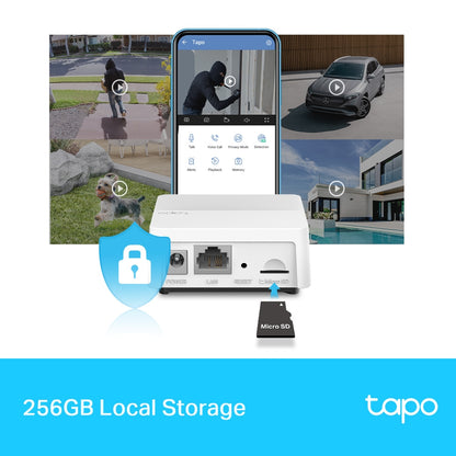 TP-Link H200 Smart Hub - Multi-Device Control Hub with Voice Assist, Smartphone app Interface, Built-in Chimes & Alarm for Home Security Cameras, Video Doorbells, Lights, Thermostats, Sensors, Buttons & Switches | TP LINK TPLINK