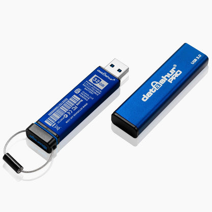datAshur iStorage PRO32GB | 64GB |128GB 256-bit AES Encrypted USB 3.2 Flash Drive with Password Protection, PIN-Protected with Alphanumeric Keypad, 169 MB/s Max. Read Speed, 135 MB/s Max, Write Speed | IS-FL-DA3-256