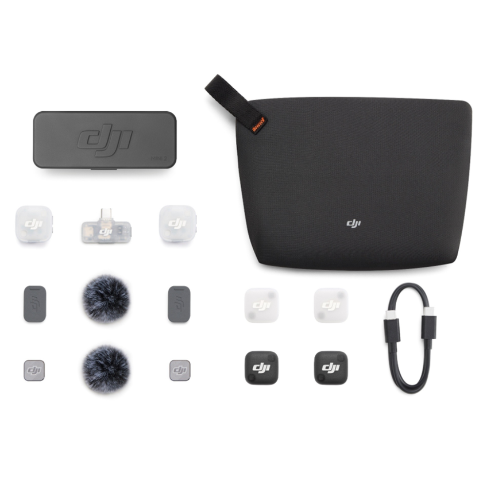 DJI Mic Mini 2 Wireless Microphone System 2TX + RX with Charging Case