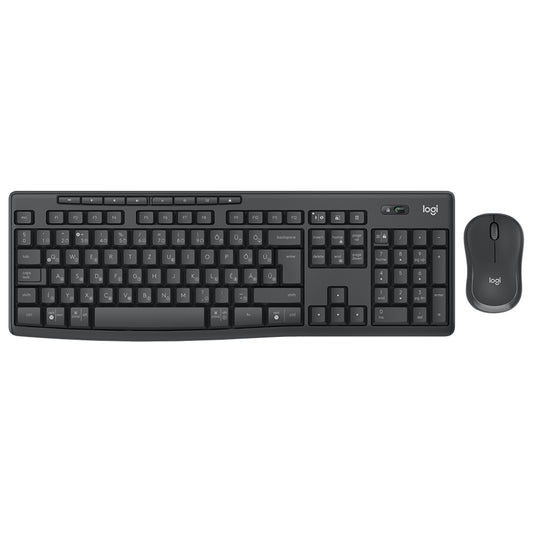 Logitech MK370 Wireless Keyboard and Optical Mouse Combo For Business with Full Sized 112 Key Layout,  Programmable Shortcut and Function Keys, and Logi Bolt and Bluetooth Connectivty for PC and Laptop Computers - Graphite