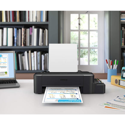 Epson EcoTank L121 A4 Ink Tank Colored Printer with Ink Efficient and Ultra-High Page Yield, 9.0 ipm Print Speed, Heat-Free Technology with USB 2.0 for Home and Commercial Use