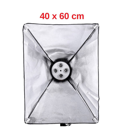[CLEARANCE] Pxel SB-4B-40X60 4 bulb light head Softbox Continuous lighting Digital light with 4 bulb holders,photographic lighting