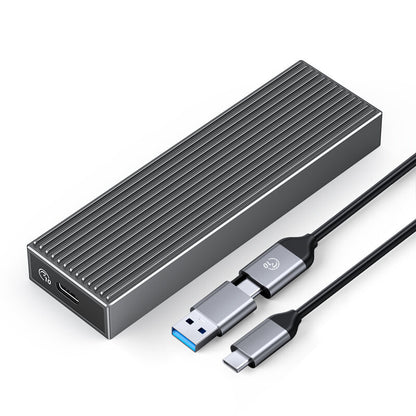 [CLEARANCE] ORICO M.2 SATA SSD Enclosure with 6Gbps Transmission Rate, B-Key/B&M-Key and Type-C for Windows Mac OS Linux Android | Grey