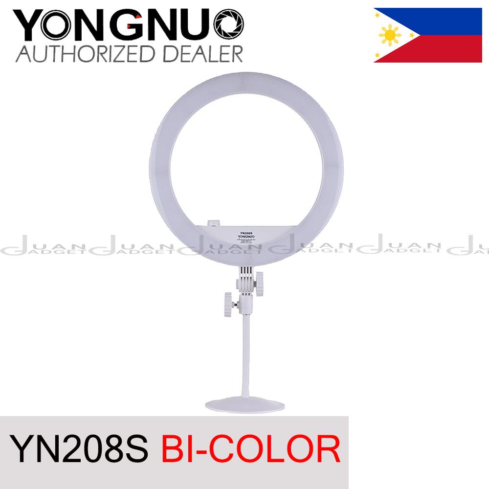 Yongnuo YN208S Ring Light Bi Color LED 3200k-5500k Color Temperature with Stand  | JG Superstore